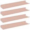 vidaXL Peldējo&scaron;ais plaukts 4 gab. Rozā 40 x 8,5 x 2,5 cm Tērauds