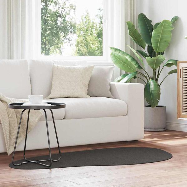 vidaXL Teritorijas paklāji HUARTE Antracīts 80 x 150 cm Poliesters