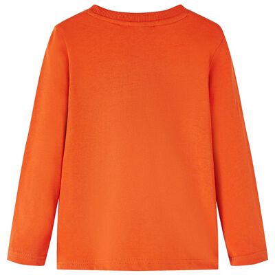 Bērnu krekls ar garām piedurknēm, oranžs, 92