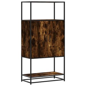 vidaXL Augstā dēlis ozola krāsa 68x35x139 cm inženierijas koks metāls