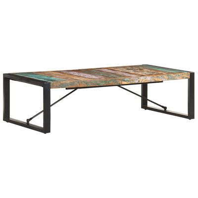 vidaXL kafijas galdiņš, 140x70x40 cm, pārstrādāts masīvkoks