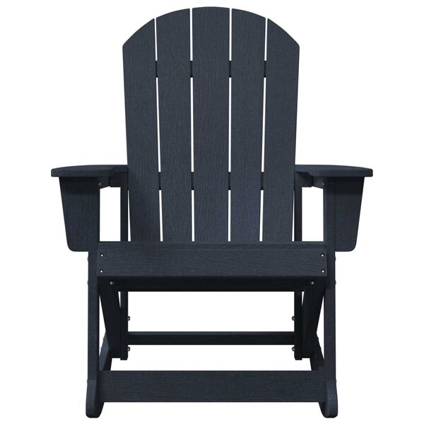 vidaXL Adirondack šūpuļkrēsls Tumši zils 73.5 x 92 x 90cm HDPE