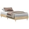 vidaXL Gultas rāmis Sonomas ozols 80 x 200 cm Inženierijas koks