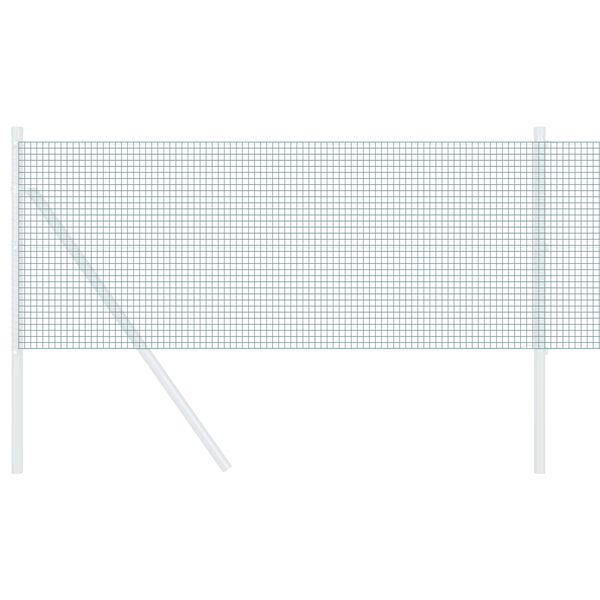 vidaXL Metinātās stieples žogs Zaļa 0.4 x 25 m