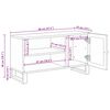 vidaXL Televizora skapī&scaron;a Brūna 80 x 33 x 46 cm Cieta mango koksne