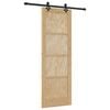 vidaXL Slīdo&scaron;ās durvis ORKDAL 73,5 x 211 cm Priedes masīvkoks Dabiska