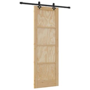 vidaXL Slīdo&scaron;ās durvis ORKDAL 73,5 x 211 cm Priedes masīvkoks Dabiska