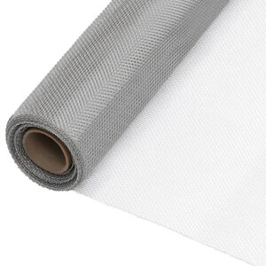vidaXL Tīkli 112 x 1000 cm Mesh Nerūsējo&scaron;ā tērauda 201 Sudraba