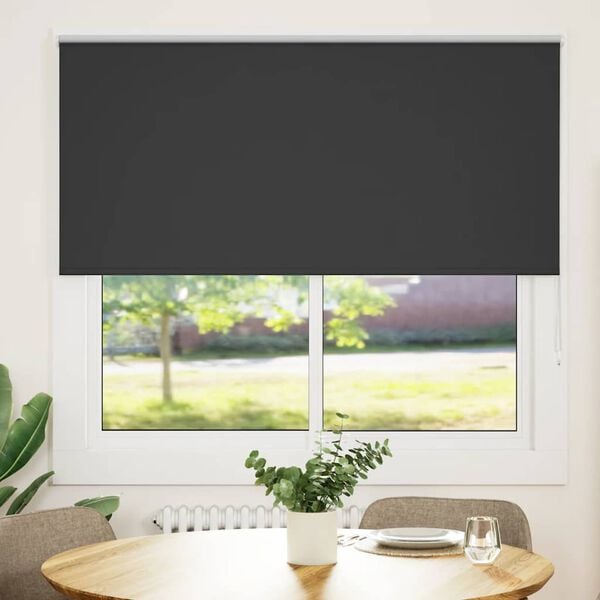 vidaXL Rullo žalūzija Blackout Black 165x130 cm Auduma platums 161,6cm