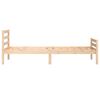 vidaXL gultas rāmis, masīvkoks, 100x200 cm
