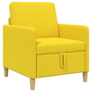 vidaXL Sofas ar uzglabā&scaron;anu Gai&scaron;i dzeltena 72 x 78 x 87 cm Poliesters