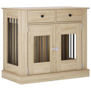 vidaXL Suņu būrī&scaron;a mēbele Sonomas ozols 90 x 47,5 x 80 cm