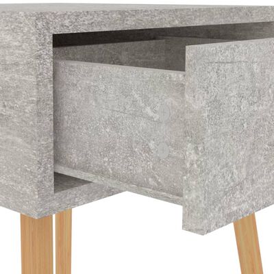 vidaXL naktsskapītis, betona pelēks, 40x40x56 cm, skaidu plāksne