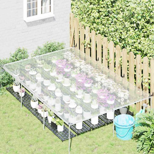 vidaXL Caurspīdīgs Brezents ar cilpām 2x3 m Polietilēns