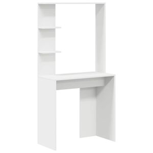 vidaXL Galds Balts Inženierijas koks 78,5 x 37 x 154,5 cm