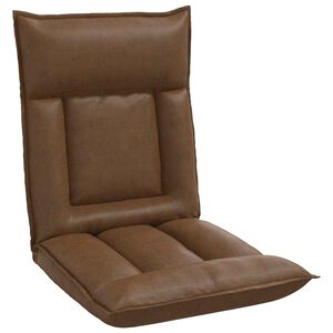 vidaXL Grīdas krēsls Brūna 55 x 61 x 70 cm audums