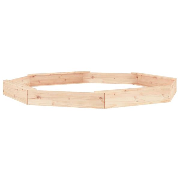 vidaXL smil&scaron;u kaste ar sēdekļiem, astoņstūra forma, priedes masīvkoks