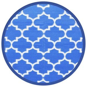vidaXL āra paklājs, &Oslash;120 cm, ARAKIL Zils PP