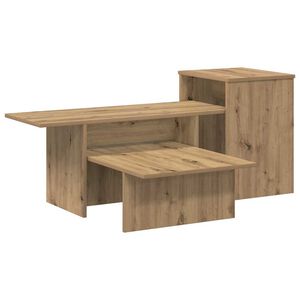 vidaXL Konsoles galds Artisānā ozols 91,5 x 35 x 38,5 cm