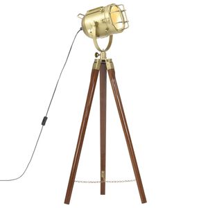 vidaXL grīdas lampa uz statīva, mango masīvkoks, 97 cm