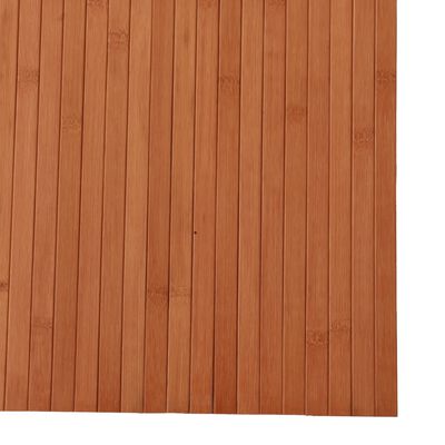 vidaXL paklājs, taisnstūra forma, brūns, 80x400 cm, bambuss
