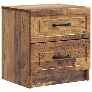 vidaXL Nakts skapītis Vecs koks 43 x 34,5 x 44,5 cm Inženierijas koks
