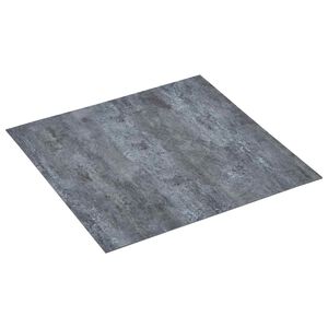 vidaXL Grīdas dēļi Pelēks marmors 5,11 m&sup2; 55 gab. PVC
