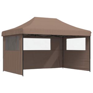 vidaXL Balles telts 292 x 440 x 315 cm Brūna Oksforda audums