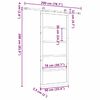 vidaXL Slīdo&scaron;ās durvis Dabiska 90 x 208 cm Ciets priedes koks