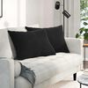 vidaXL Dīvāna spilveni 2 pcs Melna 70 x 50 cm Korduroja audums