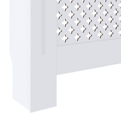 vidaXL radiatora pārsegs, balts MDF, 205 cm