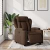 vidaXL elektrisks atpūtas krēsls, atgāžams, brūns audums