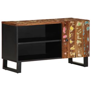 vidaXL TV skapītis, 80x33x46 cm, masīvkoks, inženierijas koks