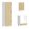 vidaXL 7-daļīgs virtuves skapītis komplekts, Lucca, ozolkoka