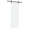 vidaXL Slīdo&scaron;ās durvis ORKDAL 83 x 232 cm Priedes masīvkoks Balts