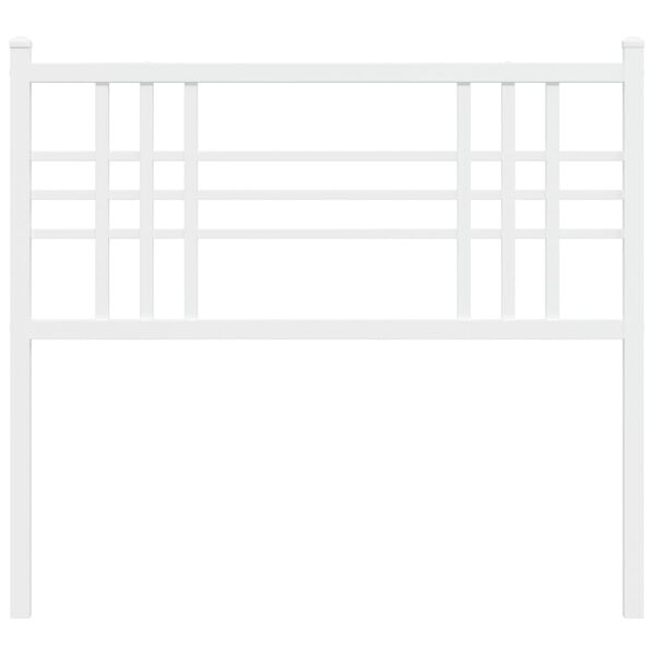 vidaXL gultas galvgalis, balts, 100 cm