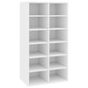 vidaXL apavu plaukts, 54x34x100,5 cm, balts, inženierijas koks