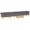 vidaXL 5 Gabals Dārza Pallet Dīvānu Vienības Cietā akācijas koks