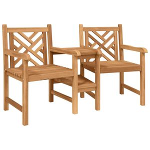vidaXL Dārza ārējie krēsli 152 x 63 x 89 cm Ciets tek&scaron;a koks