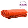 vidaXL Tarps 650g / m² Oranža 1,5 x 2 m Audekls ar PVC pārklājumu