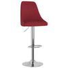 vidaXL bāra krēsli, 2 gab., vīnsarkans audums