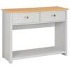 vidaXL konsoles galds, 97x35x76 cm, pelēks