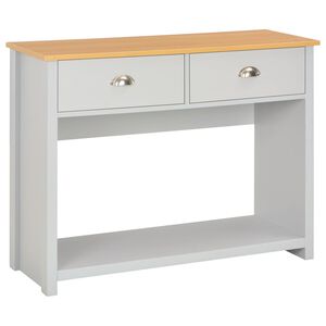 vidaXL konsoles galds, 97x35x76 cm, pelēks
