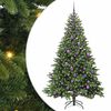 vidaXL Mākslīgā Ziemassvētku eglīte su 300 LED Zaļa 180 cm PE un PVC