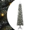 vidaXL Mākslīgā Ziemassvētku eglīte su 300 LED ar statīvu Zaļa 210 cm