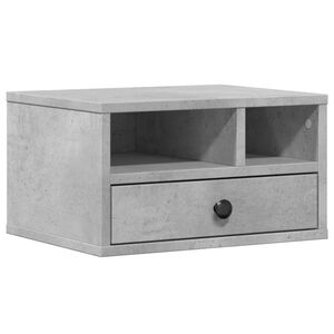 vidaXL printera statīvs, betonpelēks, 40x32x22,5 cm, inženierijas koks