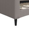 vidaXL dīvāngulta, pelēkbrūna, 90x200 cm, audums