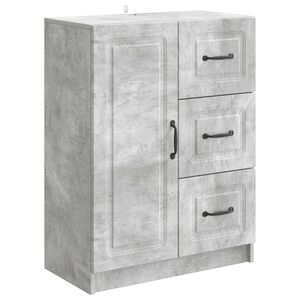 vidaXL Puse Betona pelēks 66 x 34,5 x 87 cm Inženierijas koks