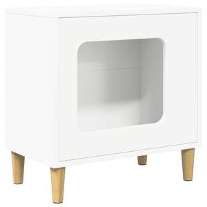 vidaXL Kaķu māja Balts 51 x 30 x 52 cm Inženierijas koks