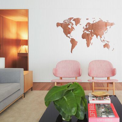 MiMi Innovations pasaules kartes sienas dekorācija Exclusive, sapele
